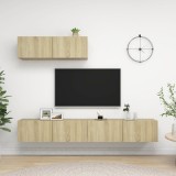Cumpara ieftin Dulapuri TV, 3 buc., stejar sonoma, lemn prelucrat