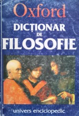 Dictionar De Filosofie - Simon Blackburn , D53 foto