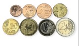 Euro set Bulgaria 2026 , serie completa 8 monede de la 1 cent la 2 Euro UNC, in folie de colectionare