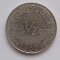 1/2 dinar 1968 Tunisia