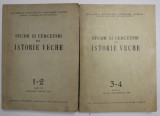 STUDII SI CERCETARI DE ISTORIE VECHE , 2 VOLUME , ANII V SI VI , 1954 - 1955