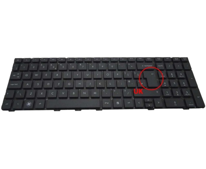 Tastatura HP ProBook 4730S layout UK fara rama enter mare