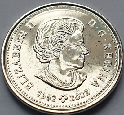 5 cents 2023 Canada , Beaver, Transition- Elizabeth II last coins foto
