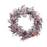 Coronita artificiala - Deco Wreath Frost Red Berries 80 cm | Kaemingk