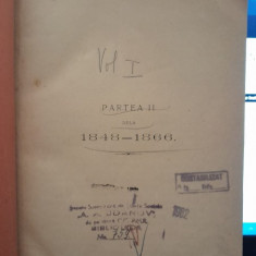 Istoria partidelor politice partea II de la 1848-1866 - A. D. Xenopol