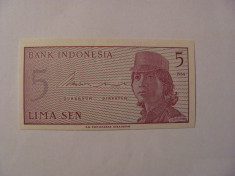 CY - 5 sen 1964 Indonesia Indonezia / UNC foto