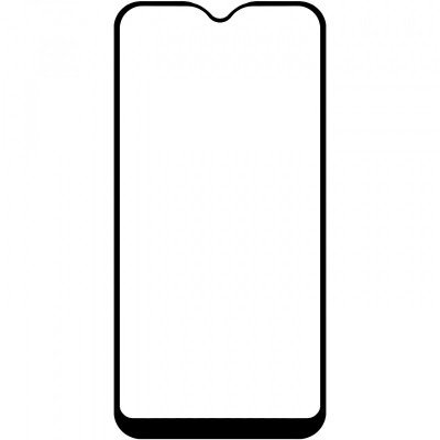 Folie Protectie Ecran OEM pentru Samsung Galaxy A02, Sticla securizata, Full Face, Full Glue, 10D, Neagra foto
