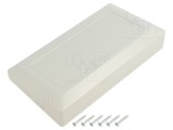 Carcasă desktop ABS gri deschis 180x100x41,5mm
