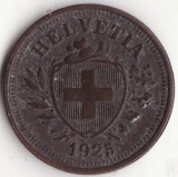 Moneda Elvetia - 1 Rappen 1925 - B