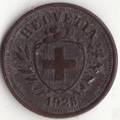 Moneda Elvetia - 1 Rappen 1925 - B