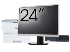 Pachet Calculator Second Hand LENOVO M700 SFF, Intel Core i5-6500 3.20GHz, 8GB DDR4, 256GB SSD, DVD-RW + Monitor 24&amp;quot; &amp; Imprimanta Brother HL-L630