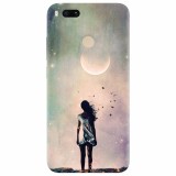 Husa silicon pentru Xiaomi Mi A1, Alone Woman Cgi Hd K