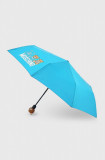 Cumpara ieftin Moschino umbrela culoarea turcoaz