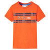 Tricou pentru copii, portocaliu &icirc;nchis, 116, vidaXL