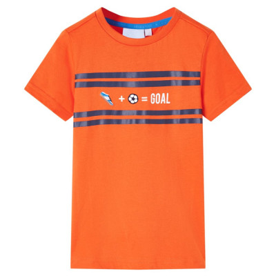 Tricou pentru copii, portocaliu &amp;icirc;nchis, 116 foto