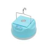 Lampa LED 100W cu magnet si baterie 800mA, albastra, diametru 130 mm, inaltime 70 mm, incarcare USB/Solar, 3 moduri, intensitate reglabila,