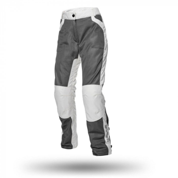 Pantaloni Moto Adrenaline Meshtec Lady 2.0, Gri/Alb, Marime S