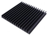 Radiator extrudat cu aripioare negru 150x159x15 mm