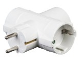 Stecher triplu in T cu contact protectie 3x Schuko 16A 3500W Modee Technik MT-3WT