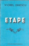 Viorel Dinescu - Etape (autograf), Editura Porto-Franco, 1990, 110 pagini, Literatura Romana