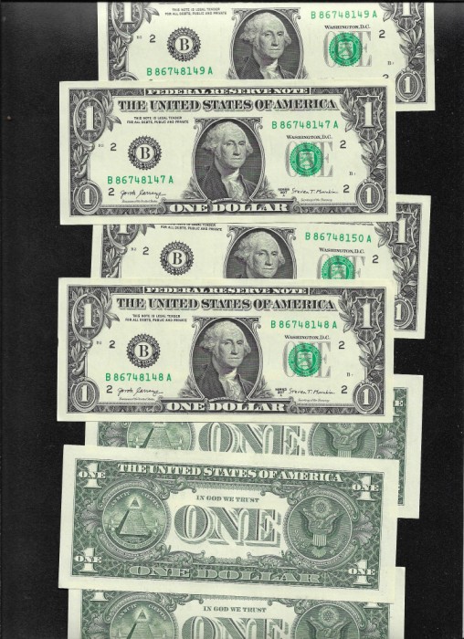 Statele Unite SUA USA 1 dollar USD 2017 A New York B aunc/unc pret pe bucata