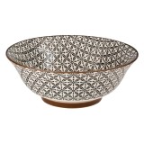 Bol Ceramic, Model Rotund, Diverse Modele, Multicolor, Diametru 21 cm, Capacitate 960 ml