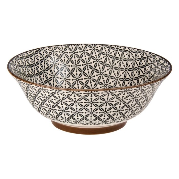Bol Ceramic, Model Rotund, Diverse Modele, Multicolor, Diametru 21 cm, Capacitate 960 ml