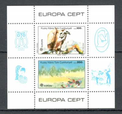 Cipru Turcesc.1986 EUROPA:Natura si protejarea mediului-Bl. SE.671 foto