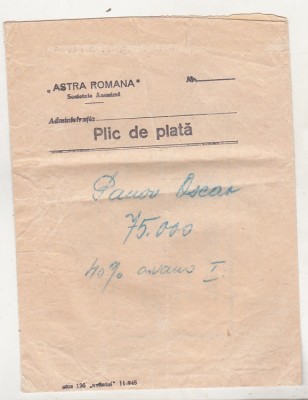 bnk div Astra Romana - 1945 - plic de plata foto