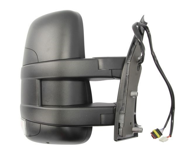 Oglinda usa exterioara Iveco Daily, 09.2011-07.2014, partea Dreapta, reglare electrica; incalzit; scurt; sticla convexa; geam cromat; cu Lucas; Cu ra