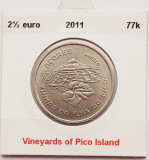 2160 Portugalia 2,5 Euro 2011 Vinha da Ilha do Pico km 810, Europa