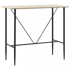 Masă de bar, stejar, 120 x 60 x 110 cm, MDF foto