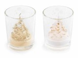 Cumpara ieftin Set 2 candele Craciun &Oslash; 5,5 cm x 6,5 H