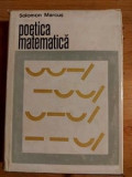Poetica matematica- Solomon Marcus