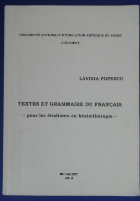 myh 32f - Lavinia Popescu - Textes et grammaire du francais - ed 2012 foto