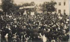 A465 Miting electoral PNT Aristica Schileru perioada interbelica foto