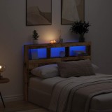 VidaXL Dulap pentru tăblie cu LED Lemn vechi 140x17x102 cm