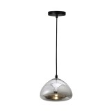 Cumpara ieftin Lustra Ovalone G6 metal argintiu si sticla 18x18x100 cm