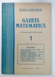 GAZETA MATEMATICA , PUBLICATIE LUNARA PENTRU TINERET , NR. 1, 1978