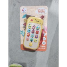 Jucarie Interactiva, Cyrax, Telefon Inteligent, Model Unicorn, Functii Educative, Muzicale si Voce, 4-6 ani, 19 x 11.5 cm, din Plastic, Galben