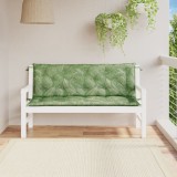 Cumpara ieftin Gossi perne banca de gradina, 2 buc, 150x50x7cm, model frunze, textil