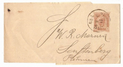 Austria &amp;Ouml;sterreich 1892 Postal History Rare Envelope for newspapers D.147 foto