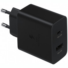 Incarcator Retea USB Samsung Galaxy S20, Fast Charge, 35W, 1 X USB - 1 X USB Tip-C, Negru EP-TA220NBEGEU