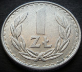 Cumpara ieftin Moneda 1 ZLOT - RP POLONIA, anul 1986 * cod 3612 A, Europa, Aluminiu