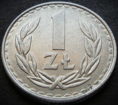 Moneda 1 ZLOT - RP POLONIA, anul 1986 * cod 3612 A foto