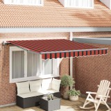 VidaXL Cabană retractabilă automată , Portocalie și Maro, 300x250 cm