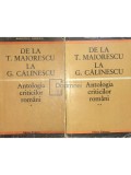 Eugen Simion - De la T. Maiorescu la G. Calinescu - Antologia criticilor romani, 2 vol. (Editia: 1971)