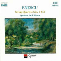 CD Enescu George Enescu - Quatuor Ad Libitum ‎– String Quartets Nos. 1 & 2