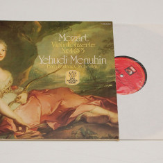 Mozart, Yehudi Menuhin – Violinkonzerte Nr. 4 & 5 - disc vinil vinyl LP