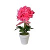Ghiveci decorativ cu floare artificiala roz, 30 cm, ATU-086501, Oem